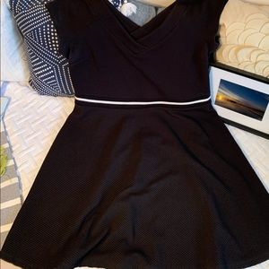 Black skater dress